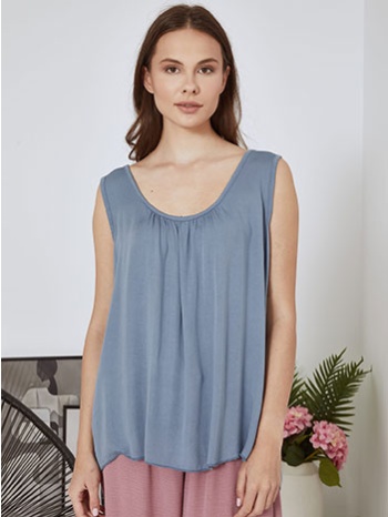 μπλούζα αμάνικη μονόχρωμη sn7587.4205+8