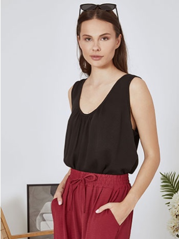 μπλούζα αμάνικη μονόχρωμη sn7587.4205+1