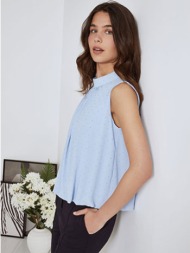 μπλούζα αμάνικη με strass sn9841.4871+2