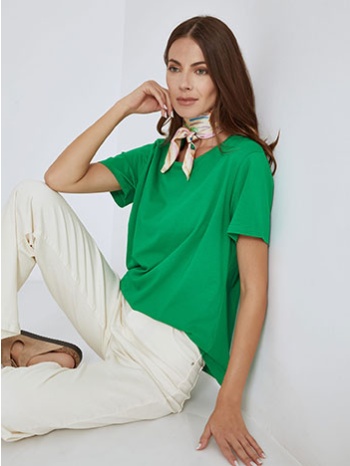 τ-shirt μονόχρωμο sn7616.4212+16