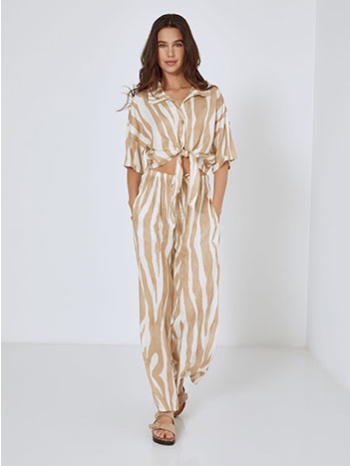 πουκάμισο με τύπωμα ζέβρα sn7866.3107+2