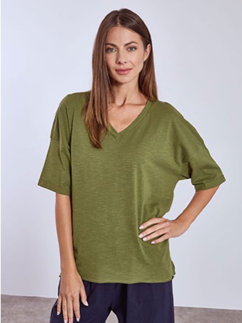 μπλούζα με γυριστό μανίκι sn9489.4677+1