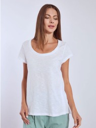 t-shirt με καμπύλη στο τελείωμα sn9489.4163+3