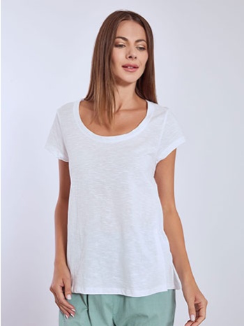 t-shirt με καμπύλη στο τελείωμα sn9489.4163+3