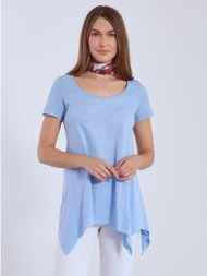 μπλούζα με ασύμμετρο τελείωμα sn9489.4670+5