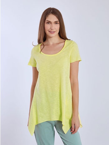 μπλούζα με ασύμμετρο τελείωμα sn9489.4670+1