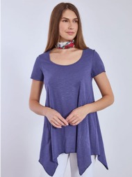 μπλούζα με ασύμμετρο τελείωμα sn9489.4670+6