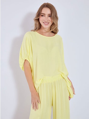 μπλούζα με κουμπί στο πίσω μέρος sn7587.4838+7