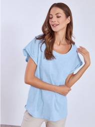 μπλούζα με γυριστό μανίκι sn9489.4681+5