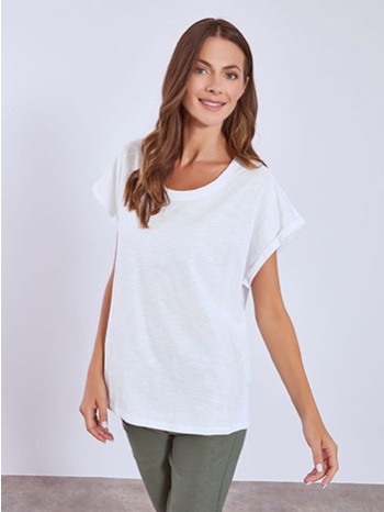 μπλούζα με γυριστό μανίκι sn9489.4681+3