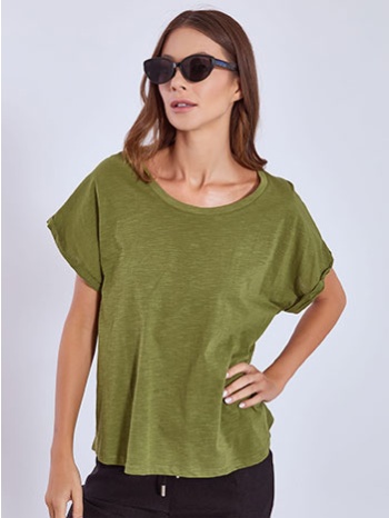 μπλούζα με γυριστό μανίκι sn9489.4681+2