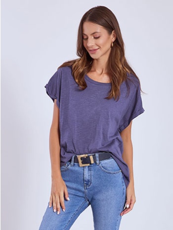 μπλούζα με γυριστό μανίκι sn9489.4681+6