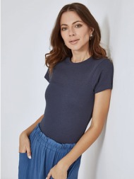 μπλούζα ριπ με βαμβάκι sn2022.4837+7