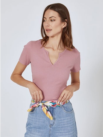 μπλούζα ριπ με v άνοιγμα sn2022.4434+4