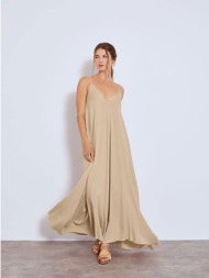 φόρεμα μάξι με χιαστί ...