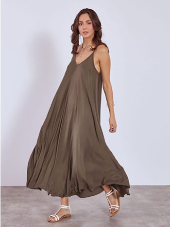 φόρεμα μάξι απο βισκόζη wt7587.8982+2