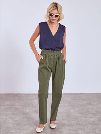 παντελόνι ψηλόμεσο με τσέπες wt7587.1393+7