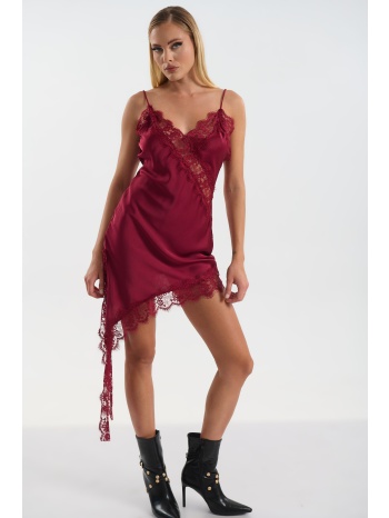 φόρεμα σατέν slip με δαντέλα σε προσφορά