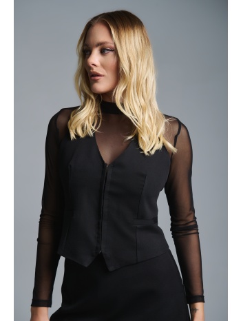 γιλέκο halter neck με κοπιτσες & φόδρα kellys σε προσφορά