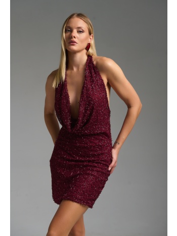 φόρεμα mini halter φόρεμα με χάντρες σε προσφορά