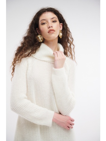 μπλουζοφόρεμα πλεκτό με χαλαρό λαιμό σε προσφορά