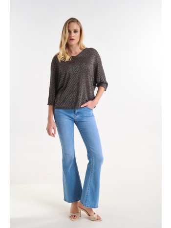 τζιν παντελόνι flare ψηλόμεσο με ελαστικότητα σε προσφορά