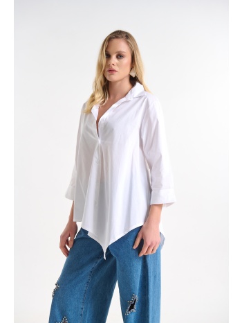 πουκάμισο με ασύμμετρο τελείωμα σε προσφορά