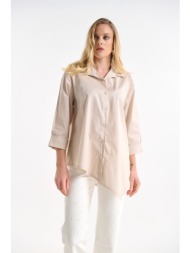 πουκάμισο με ασύμμετρο τελείωμα