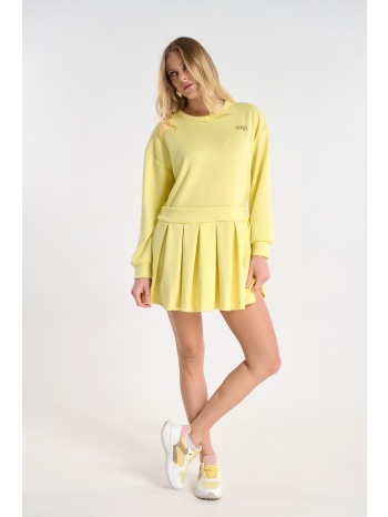 φόρεμα με πλισέ λεπτομέρεια και καρφίτσα σε προσφορά