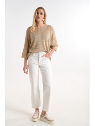 τζιν παντελόνι σε ίσια γραμμή με στρας