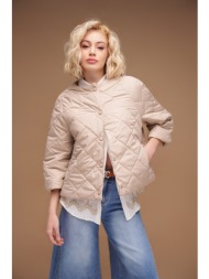 μπουφάν καπιτονέ 3/4 μανίκι με κρυφές τσέπες