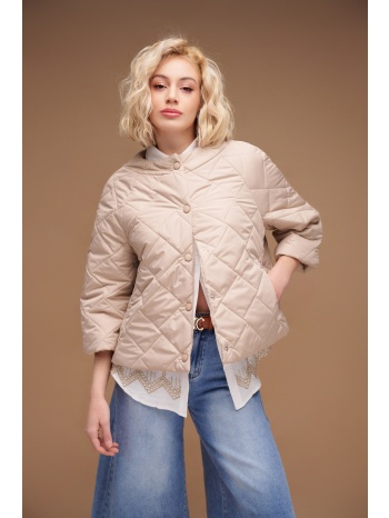 μπουφάν καπιτονέ 3/4 μανίκι με κρυφές τσέπες σε προσφορά