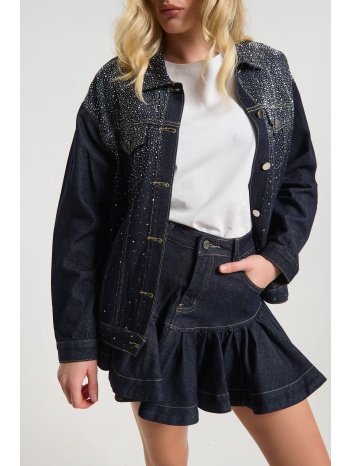 μπουφάν τζιν με στρας σε προσφορά