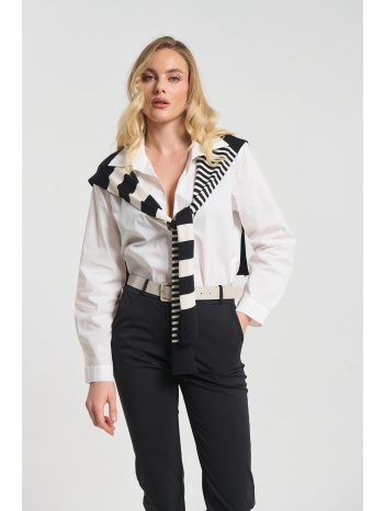 πουκάμισο με layered πλεκτό look σε προσφορά