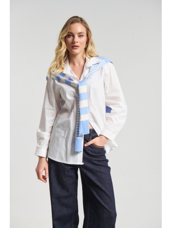 πουκάμισο με layered πλεκτό look σε προσφορά
