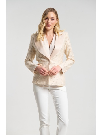 σακάκι με βάτες & σατέν πέτο σε προσφορά