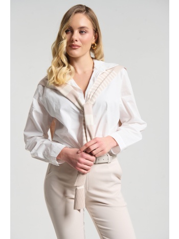 πουκάμισο με layered πλεκτό look σε προσφορά