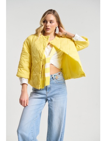 μπουφάν καπιτονέ 3/4 μανίκι με κρυφές τσέπες σε προσφορά