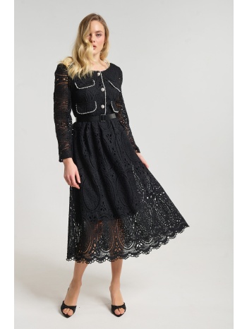 φόρεμα δαντέλα με πέρλες & στρας σε προσφορά