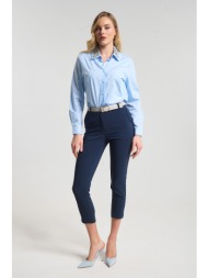 παντελόνι tailored slim fit με ζώνη