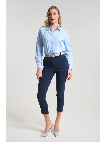 παντελόνι tailored slim fit με ζώνη σε προσφορά