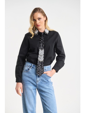 πουκάμισο με διακοσμητική γραβάτα & πέρλες σε προσφορά