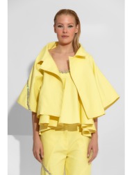 oversized peplum jacket με κρύσταλλα c-throu