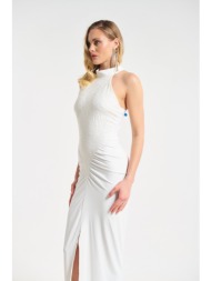 φόρεμα maxi halter με ...