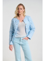 μπουφάν καπιτονέ κοντό με χρυσά κουμπιά