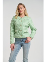 μπουφάν καπιτονέ κοντό με χρυσά κουμπιά