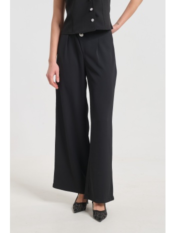 παντελόνα ψηλόμεση με διακοσμητικό κουμπί kellys σε προσφορά