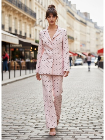 σακάκι πουά με κουμπιά dejavu