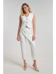 παντελόνι φάκελος με δαντέλα και στρας dejavu