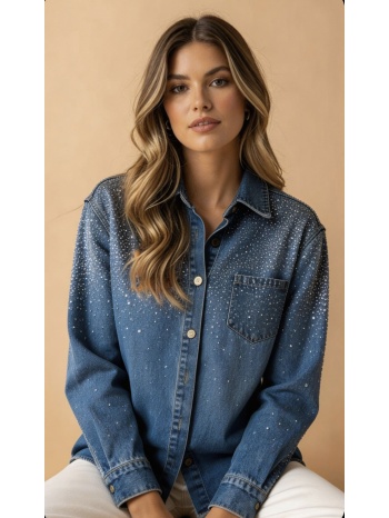 πουκάμισο τζιν με στρας σε προσφορά